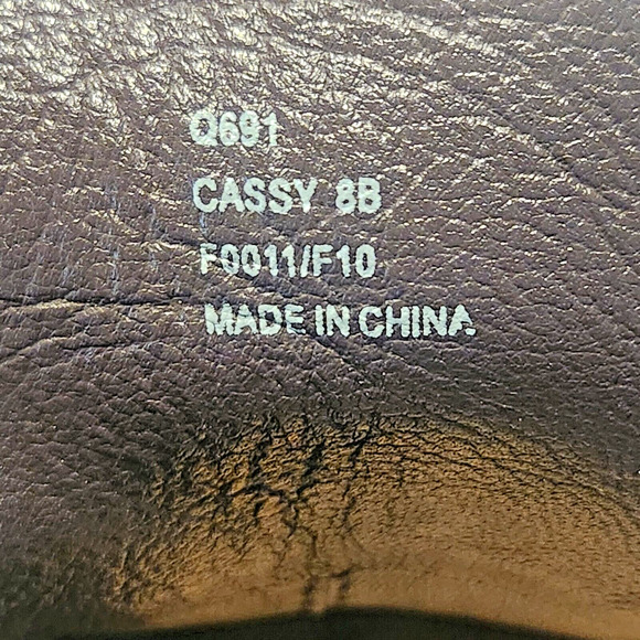 Coach Cassy Chestnut Brown Suede Wedge High Heel Lace Up Boots Women's Size 8B - Picture 8 of 13